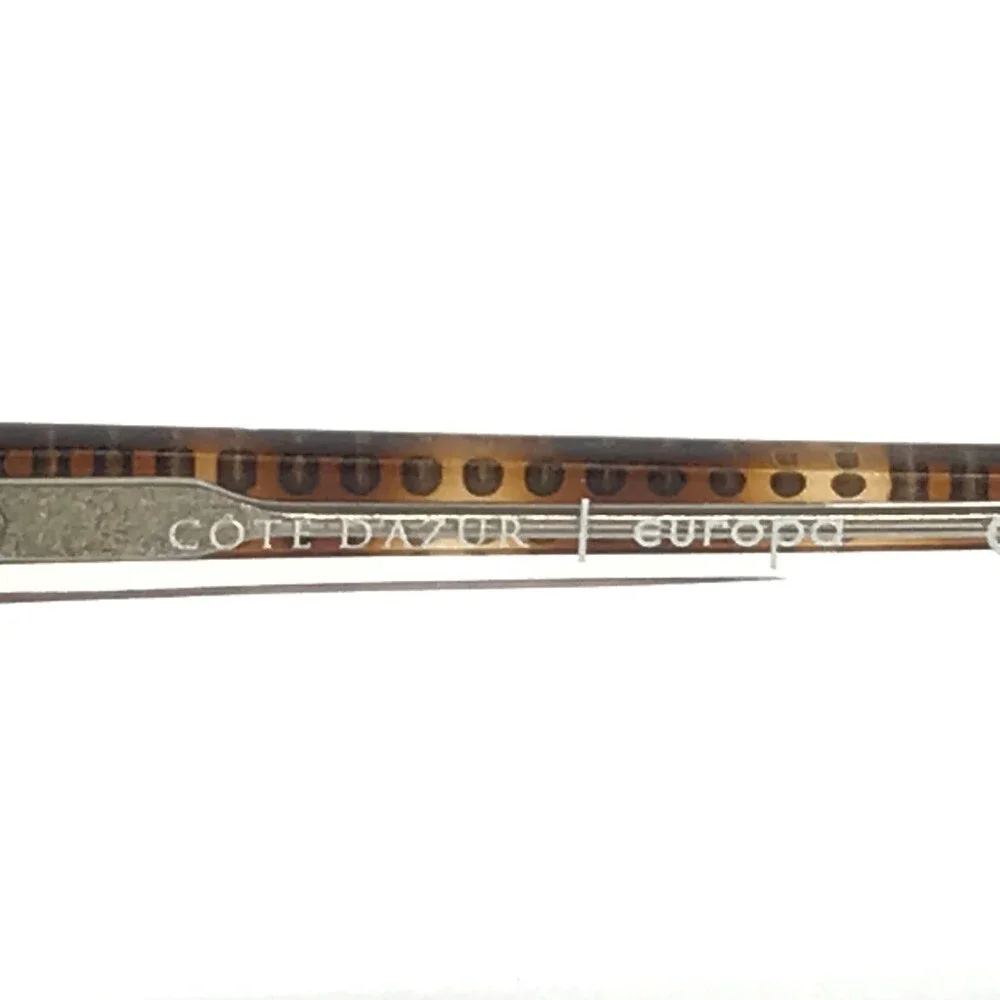 Cote D'Azur Eyeglasses Frames CDA-311 C2 Brown Gold Clear Cat Eye 53-17-135